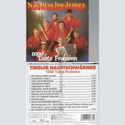 CD--Tiroler Nachtschwärmer - TAKTE FROHSINN