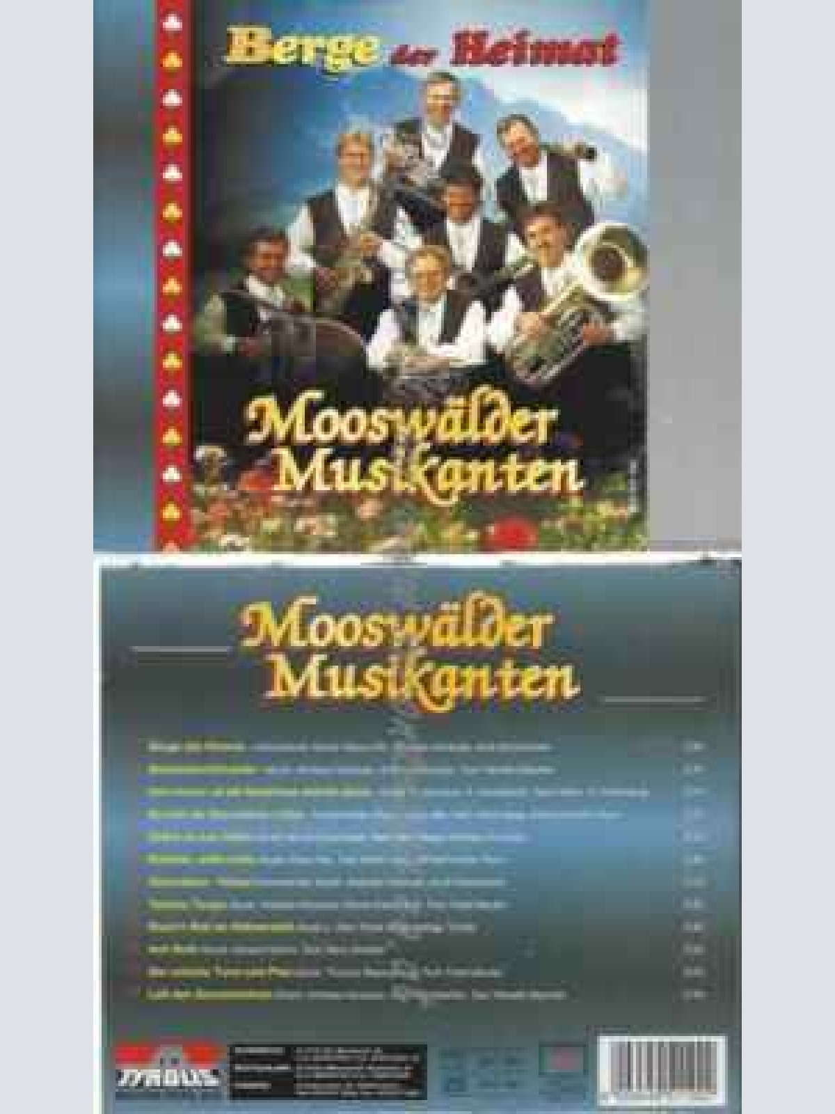 CD--MOOSWÄLDER MUSIKANTEN | --BERGE DER HEIMAT