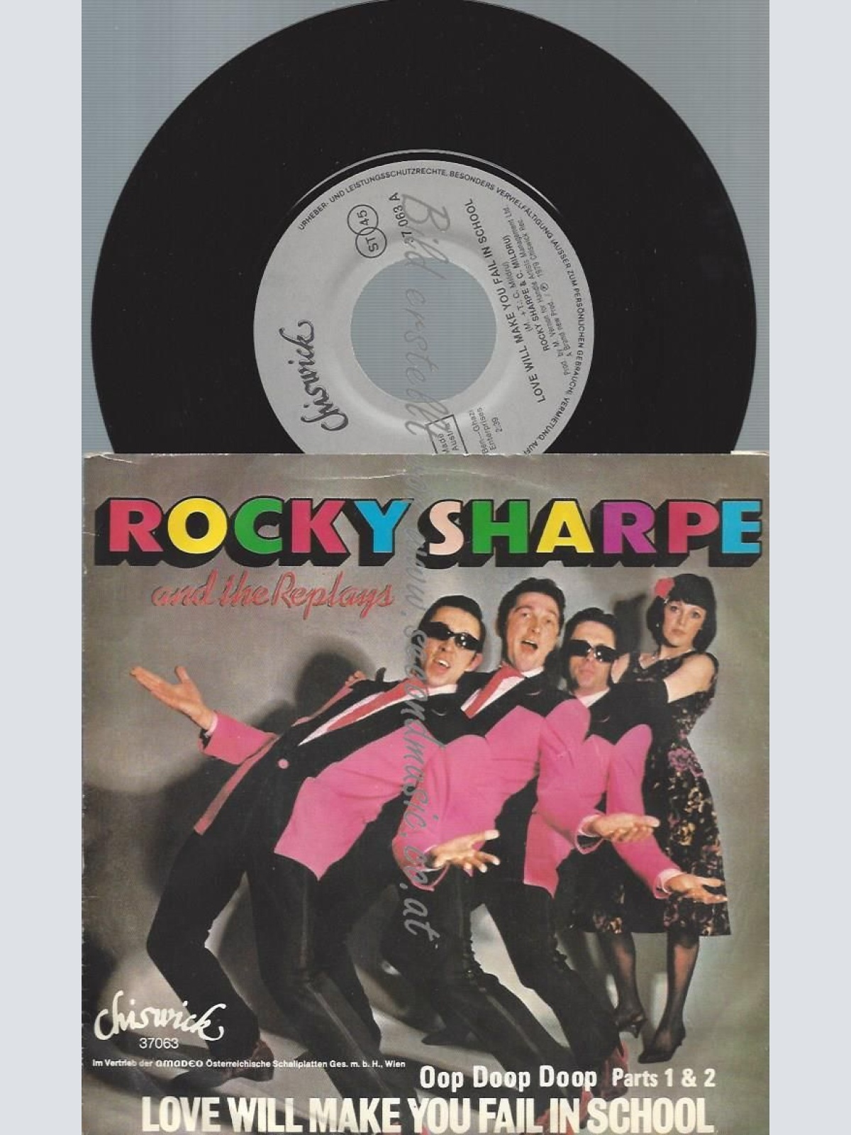 7" Rocky Sharpe And The Replays  Love Will Make You Fail In School