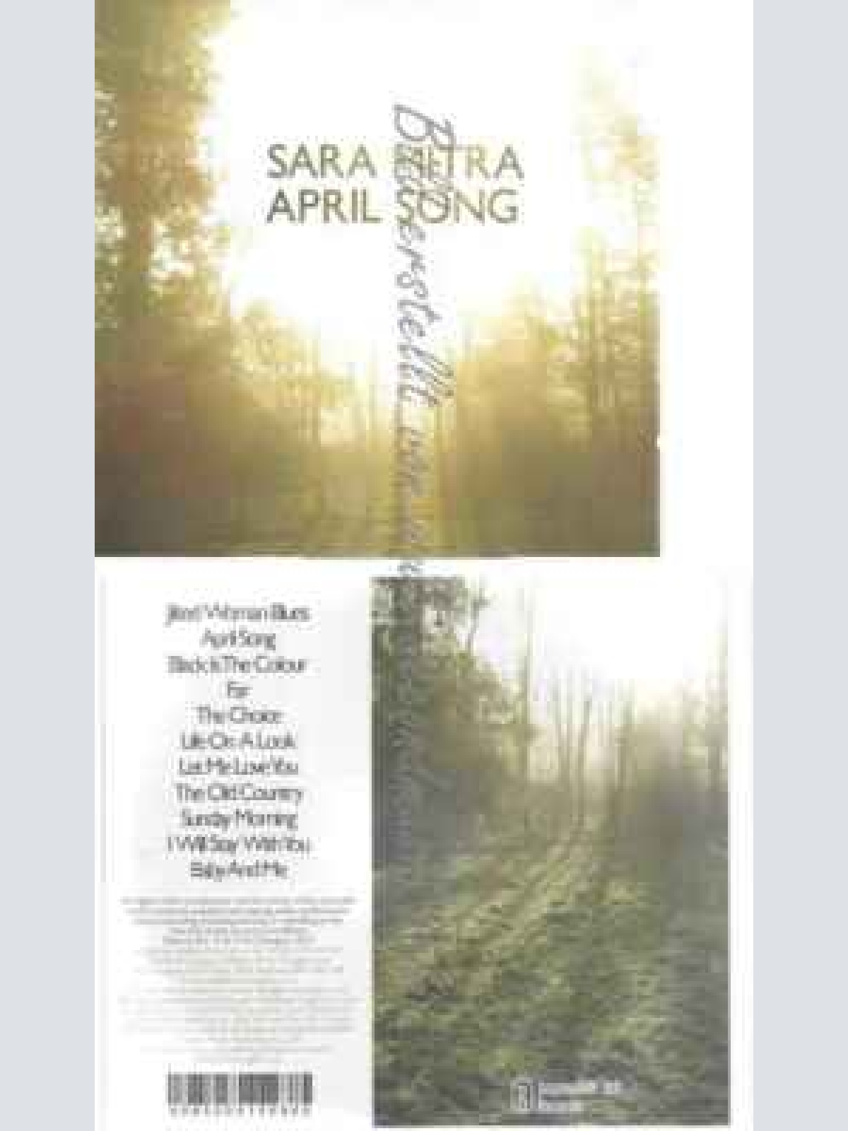 CD--MITRA,SARA | --APRIL SONG