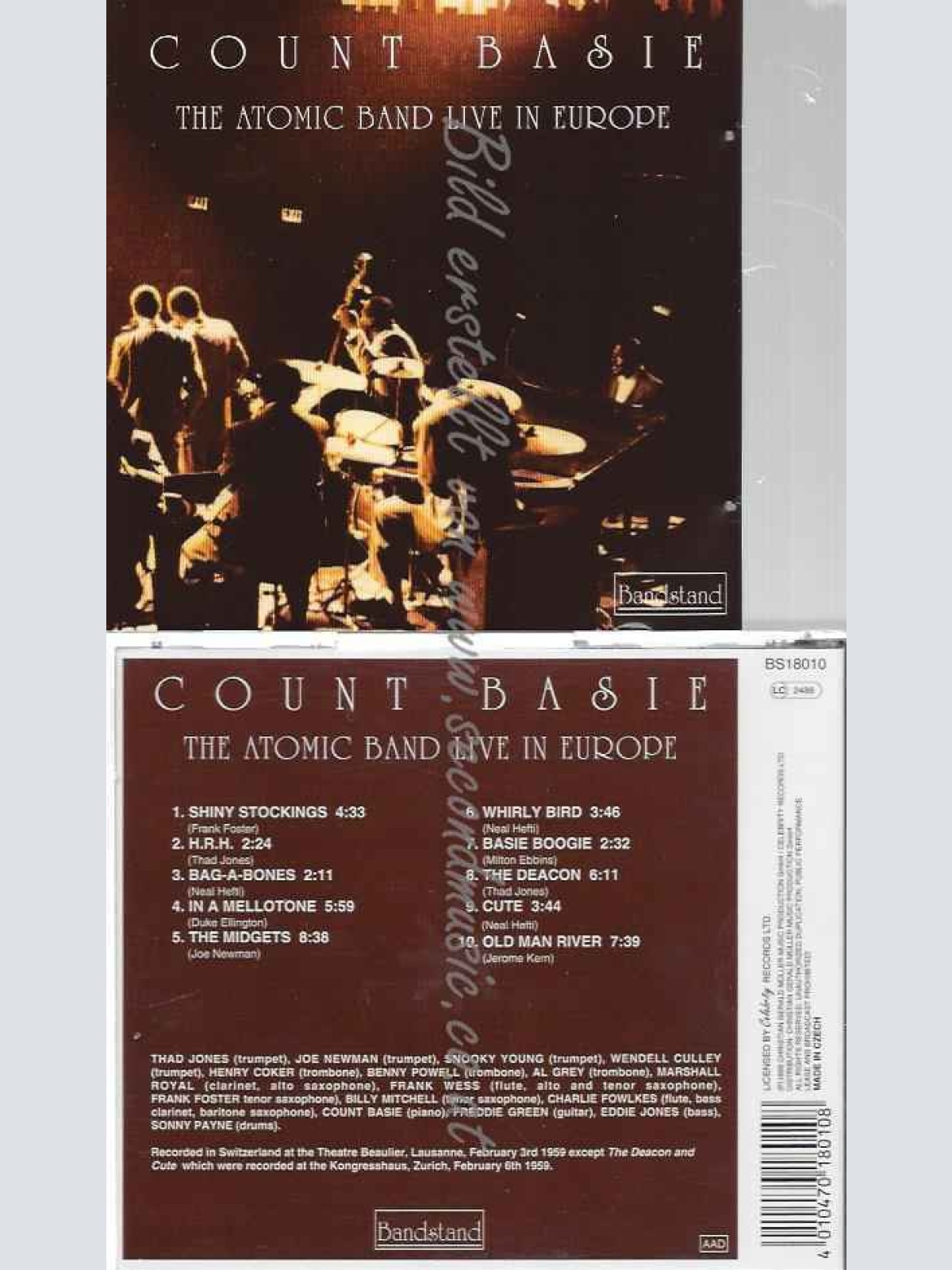 CD--COUNT BASIE & FREDDY GREEN--THE ATOMIC BAND LIVE IN EUROPE