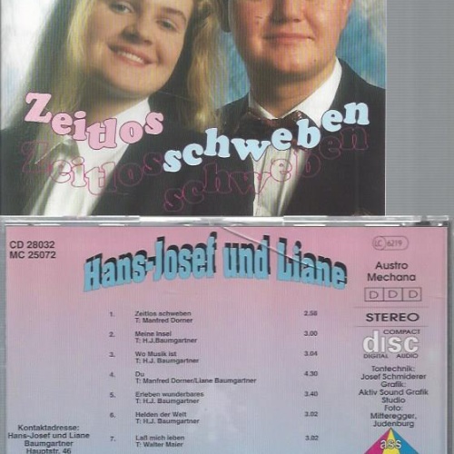 CD--HANS JOSEF UND LIANE ZEITLOS SCHWEBEN