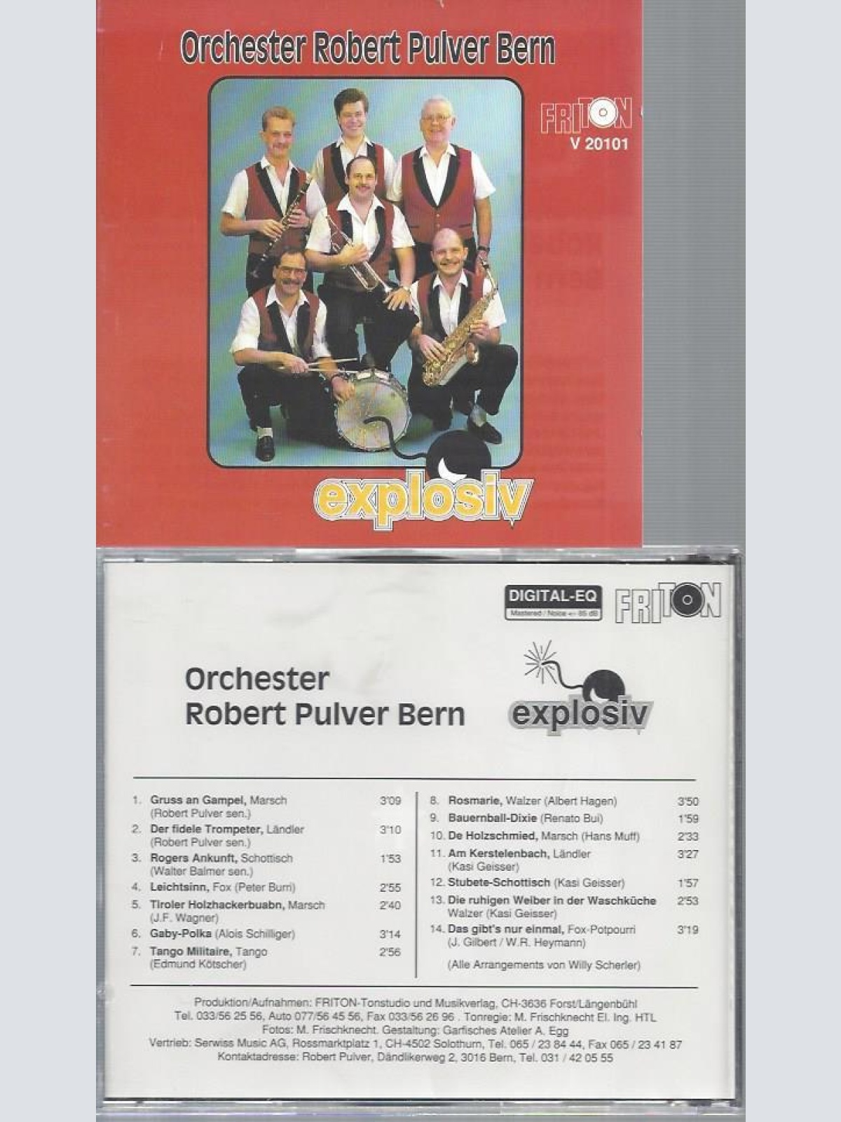 CD--ORCHESTER ROBERT PULVER BERN EXPLOSIV