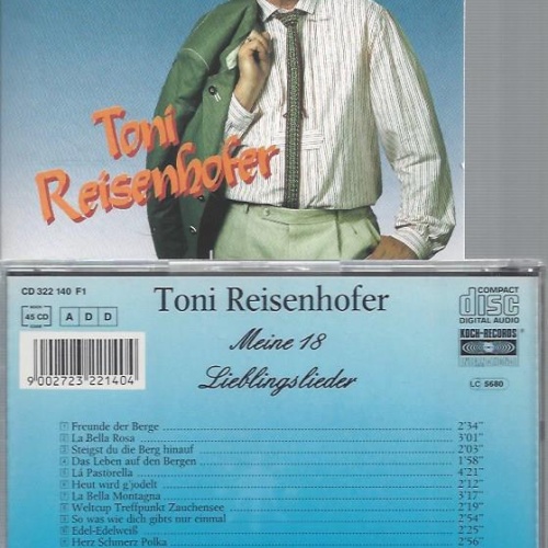 CD--TONI REISENHOFER MEINE 18 LIEBLINGSLIEDER