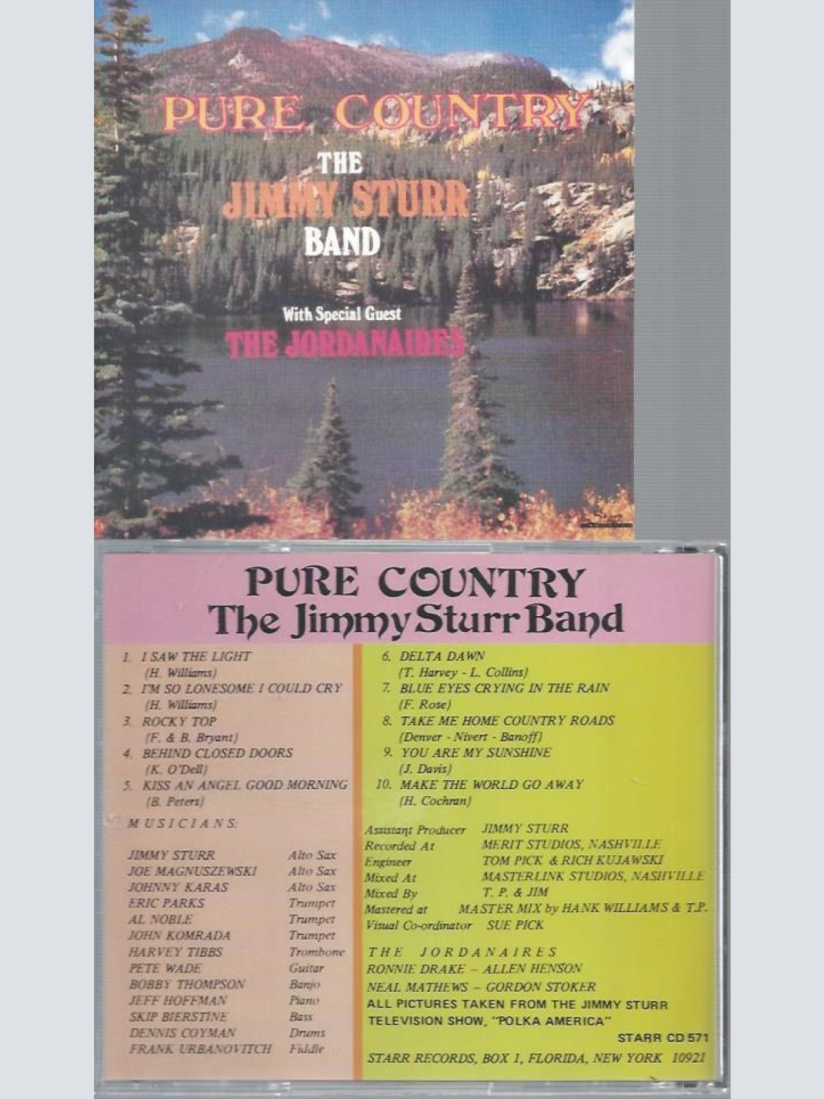 CD--PURE COUNTRY THE JIMMY STURR BAND // THE JORDANAIRES