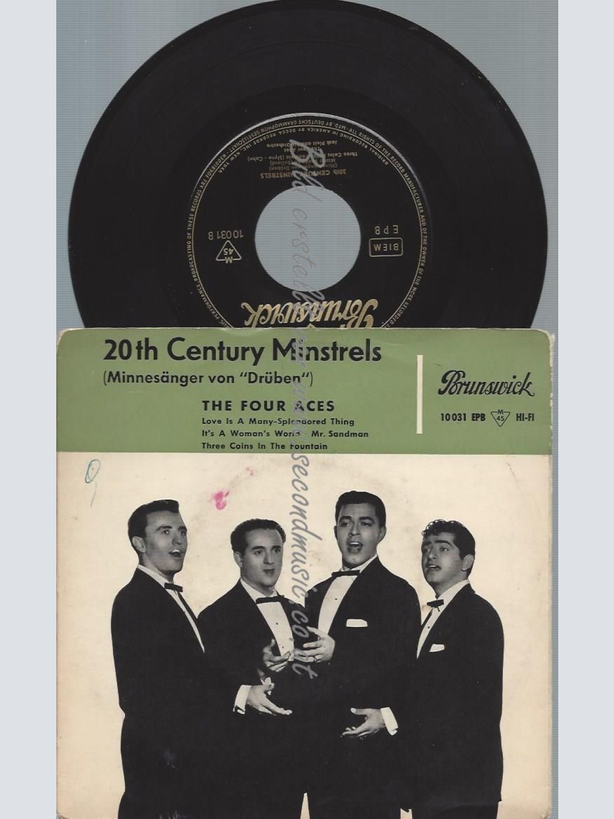 7"   The Four Aces – 20th Century Minstrels