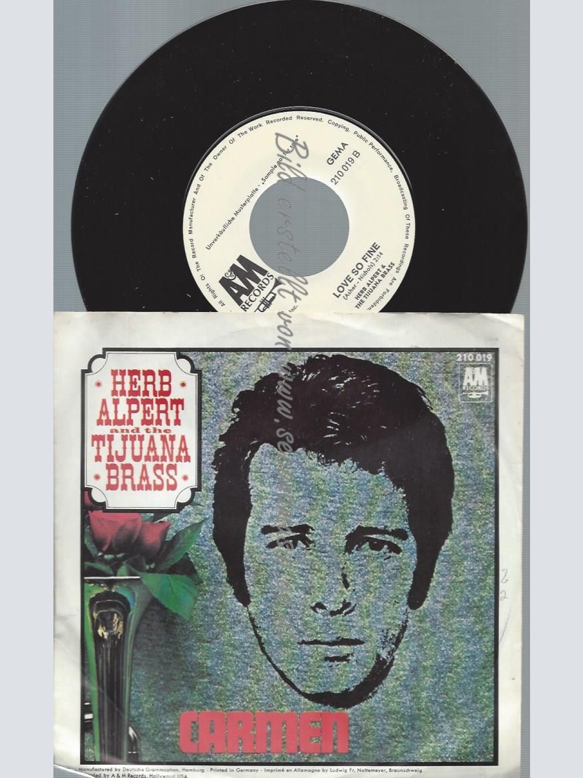 7"  Herb Alpert   – Carmen // PROMO