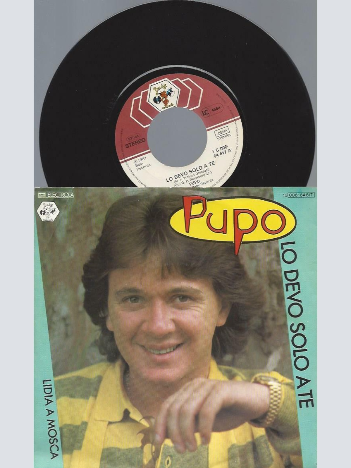 7"   Pupo – Lo Devo Solo A Te