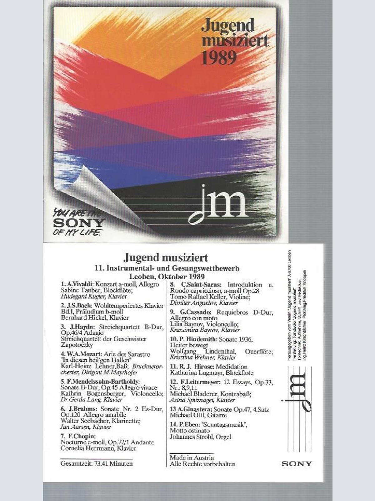 CD-- JUGEND MUSIZIERT 1989