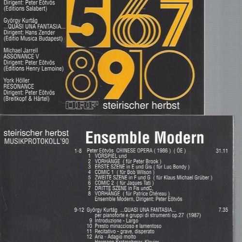 CD--ENSEMBLE MODERN // MUSIKPROTOKOLL 90