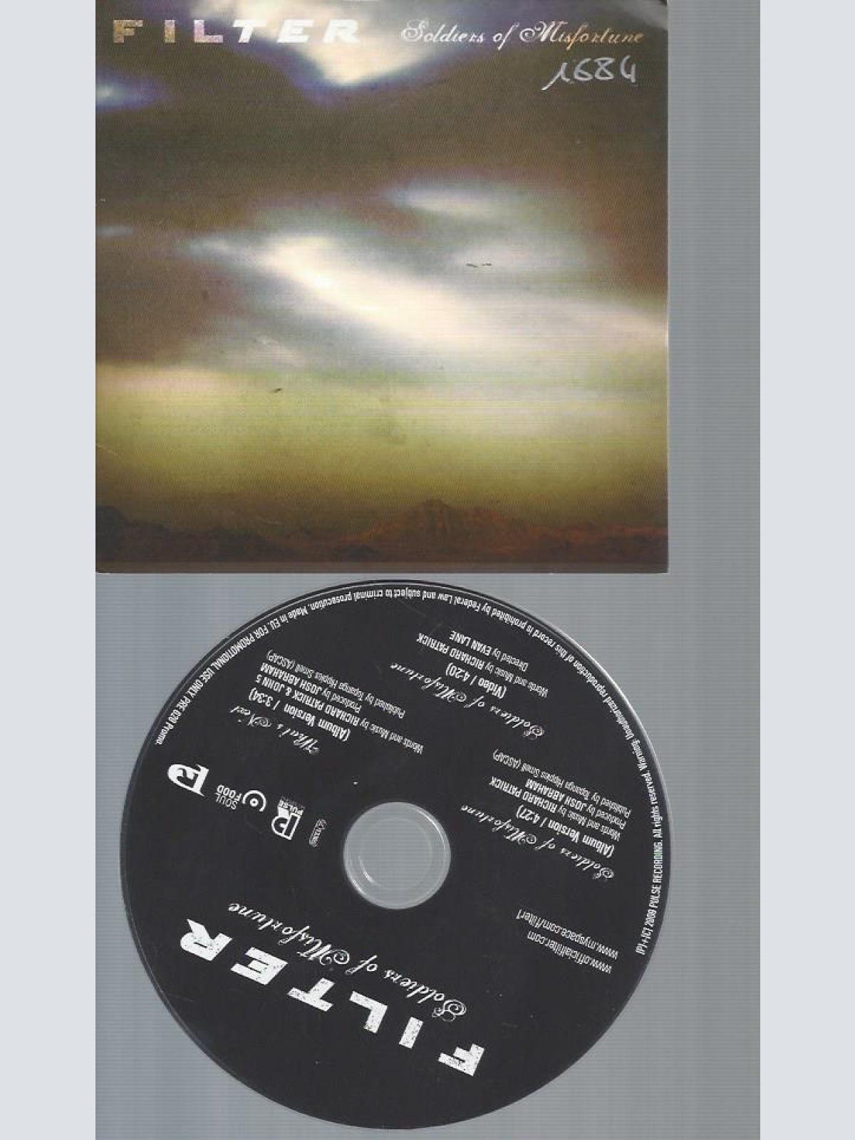 CD--FILTER SOLDIERS OF MISFORTUNE //   PROMO