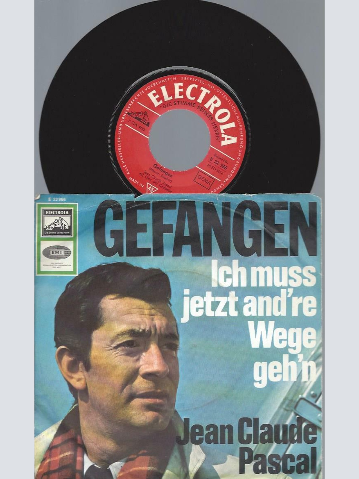 7"    Jean Claude Pascal  Gefangen