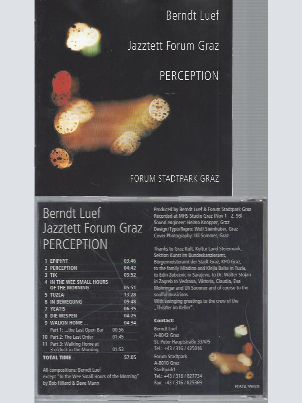 CD--BERNDT LUEF JAZZTETT FORUM GRAZ PERCEPTION
