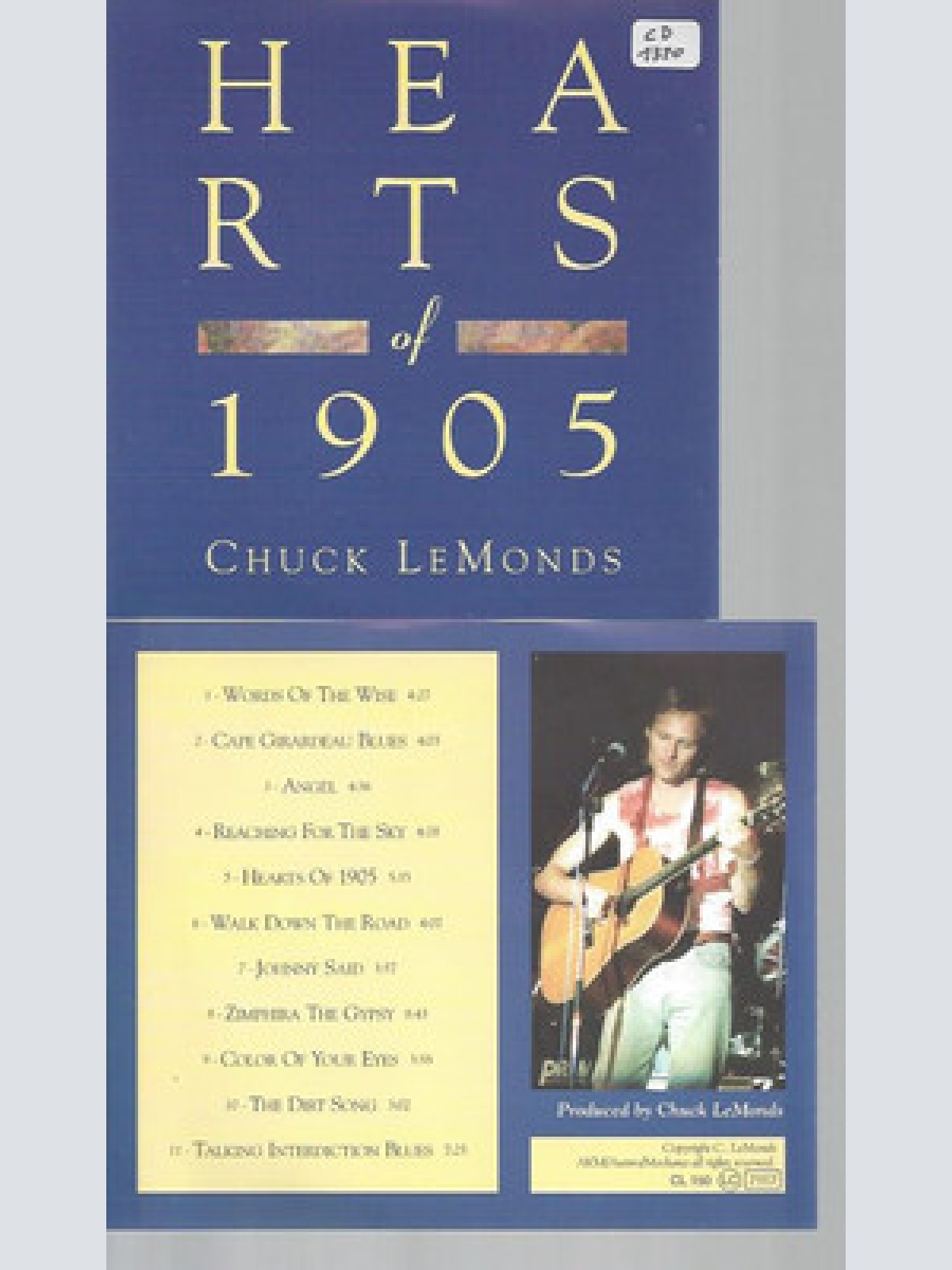 CD--HEARTS OF 1905 CHUCK LEMONDS