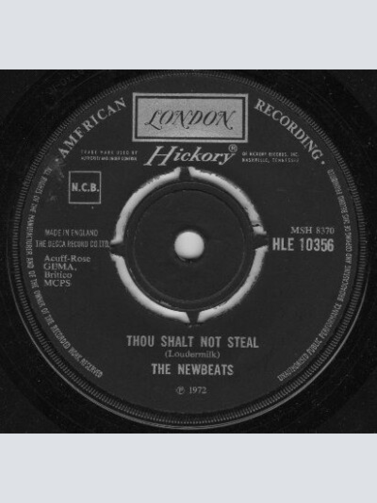 7" The Newbeats - Thou Shalt Not Steal