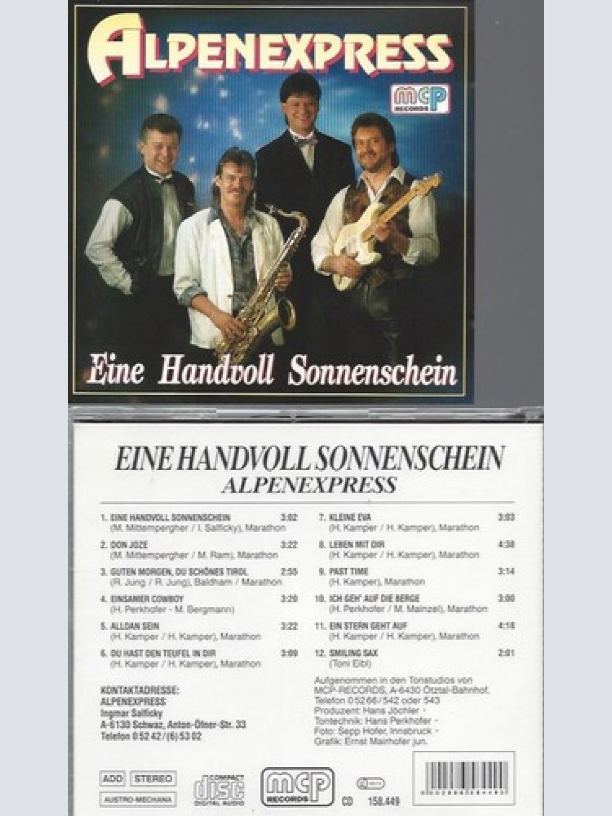 CD   Eine handvoll Sonnenschein Alpenexpress