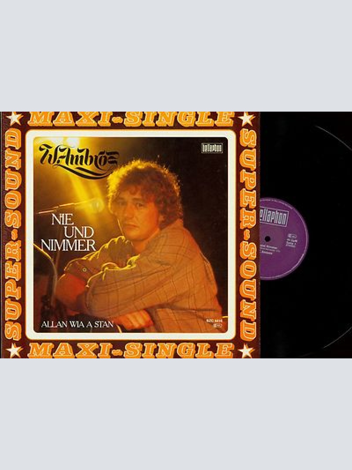 MAXI SINGLE --WOLFGANG AMBROS-- NIE UND NIMMER --