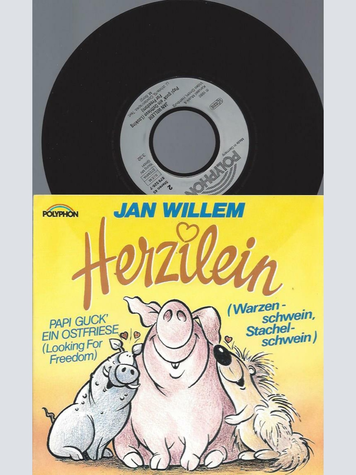 7" Jan Willem – Herzilein (Warzenschwein, Stachelschwein)