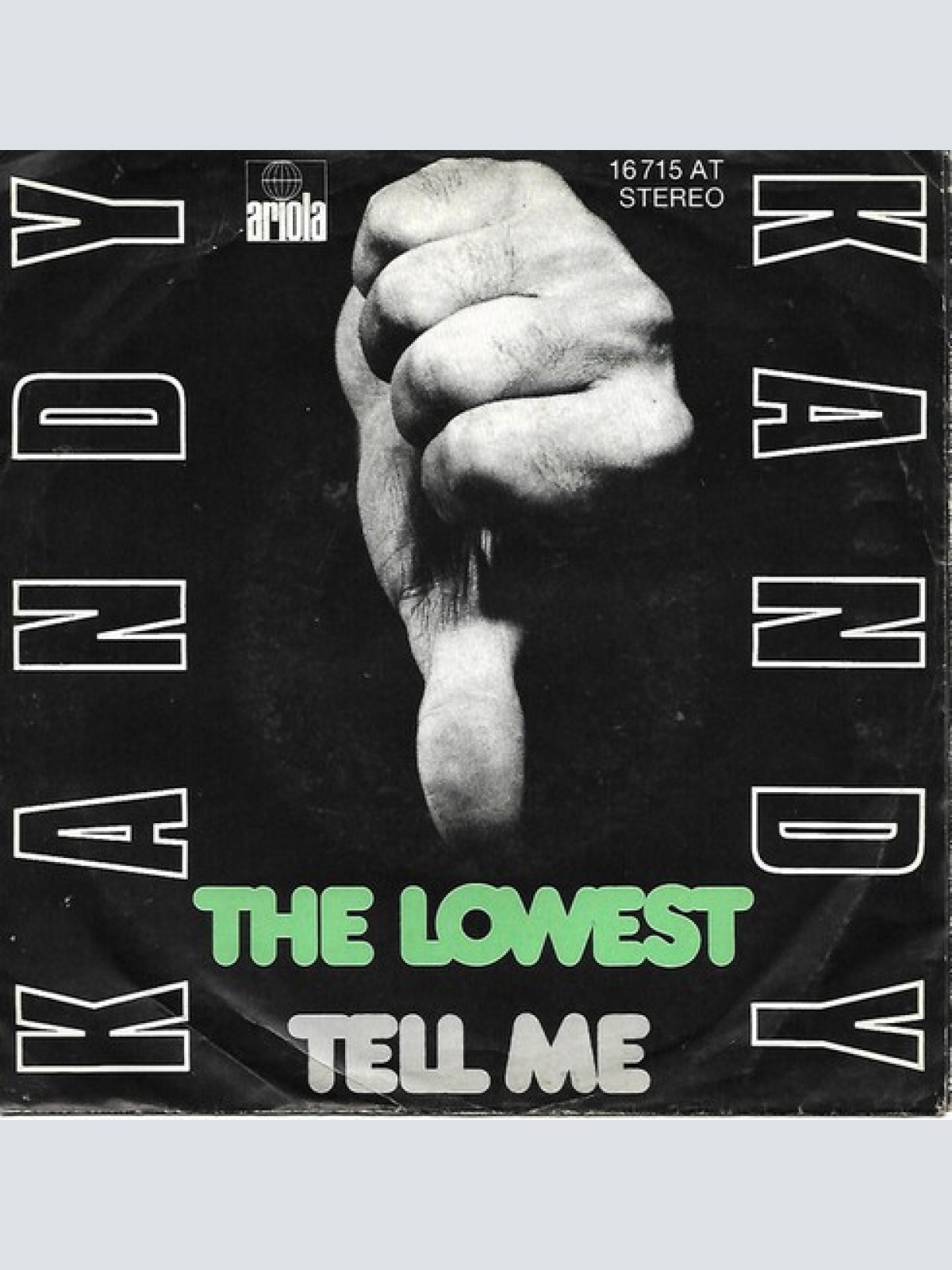 7", Single Kandy (3) - The Lowest / Tell Me