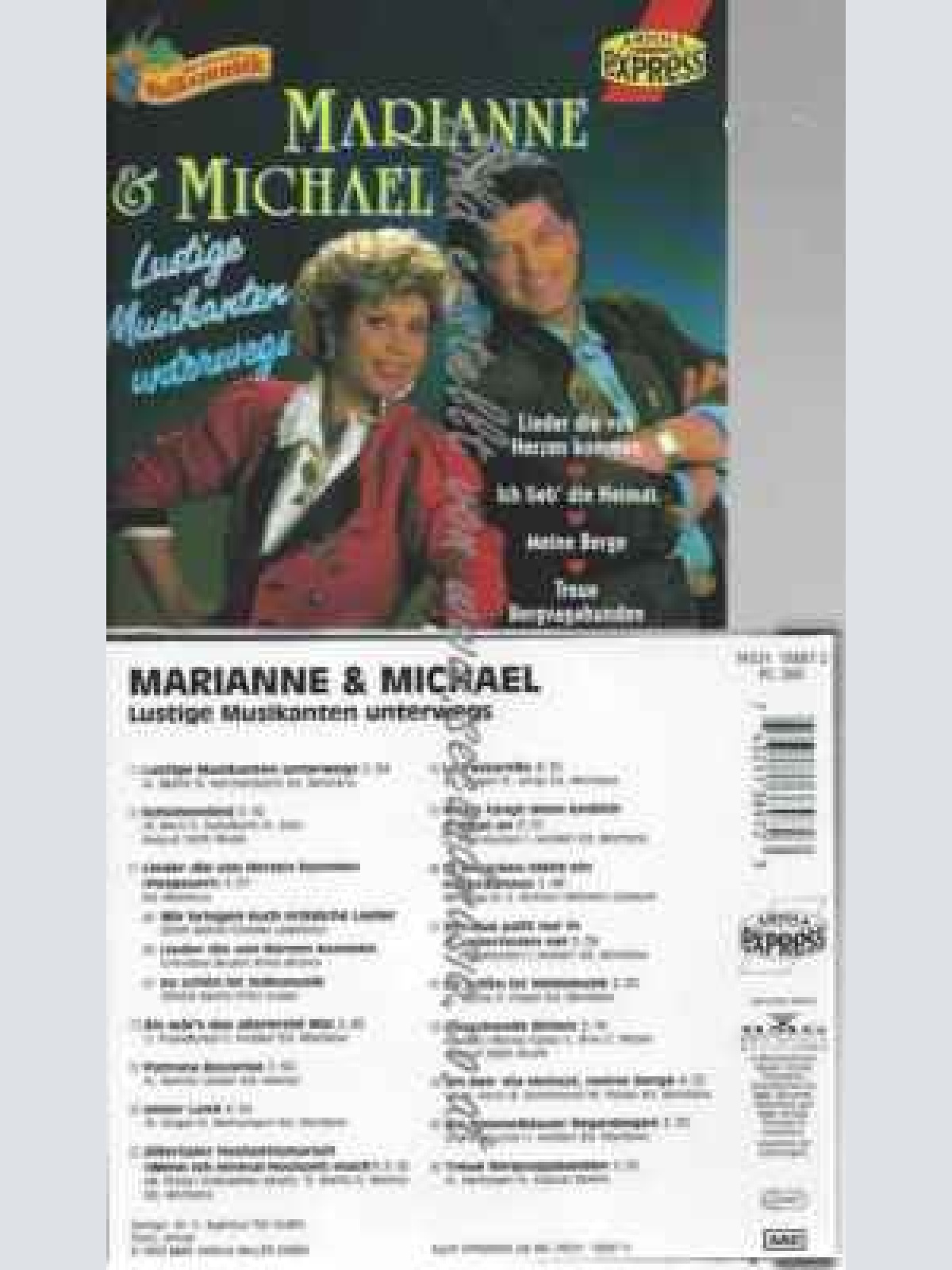CD--Marianne & Michael | --Lustige Musikanten Unterwegs