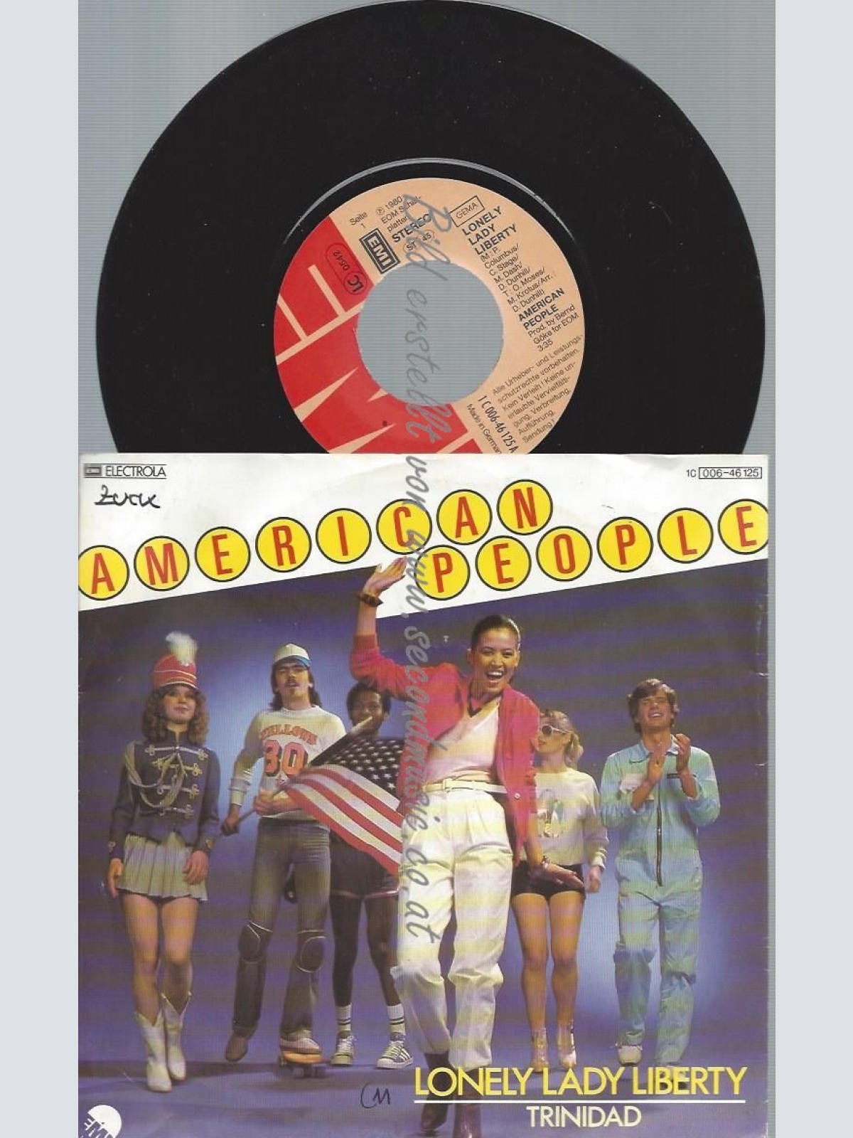 7"   American People  Lonely Lady Liberty