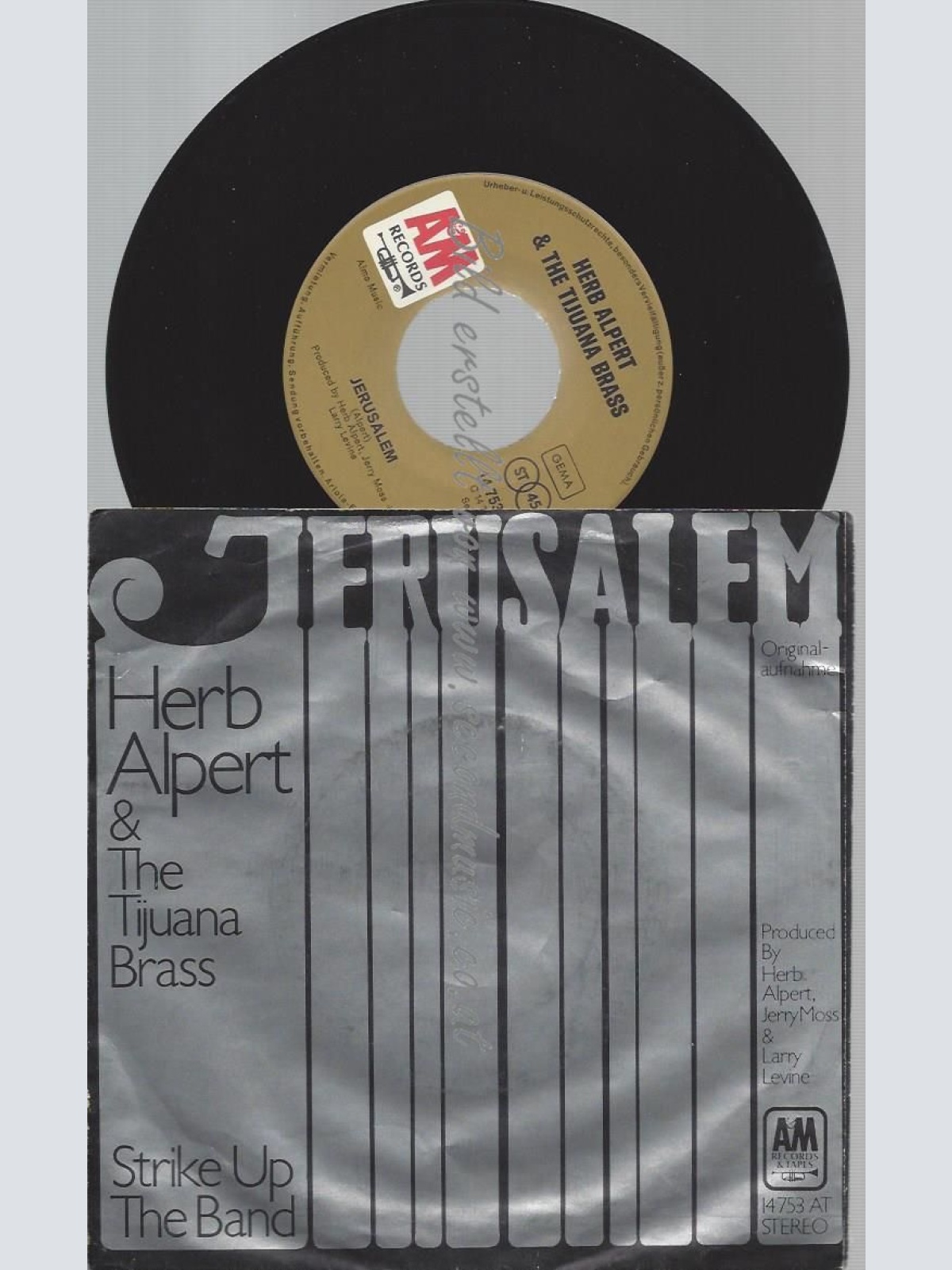 7"   Herb Alpert & The Tijuana Brass – Jerusalem