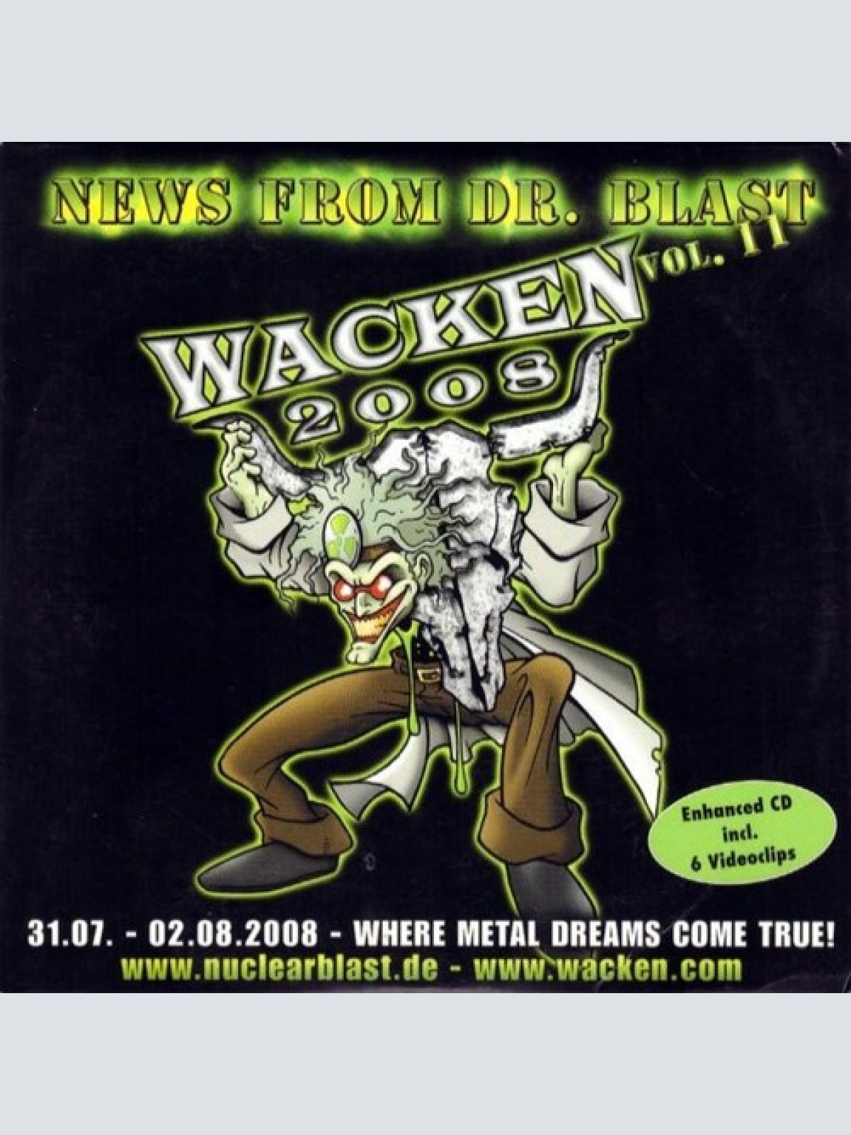 CD, Comp Various - News From Dr. Blast Vol. 11 - Wacken 2008