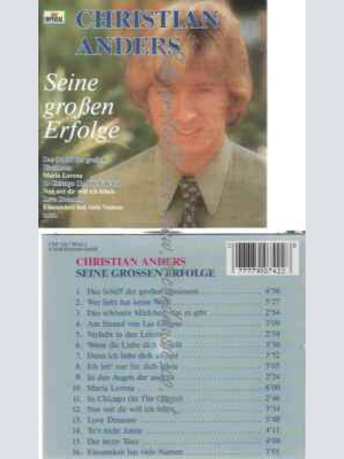 CD--Christian Anders | --Seine Grossen Erfolge