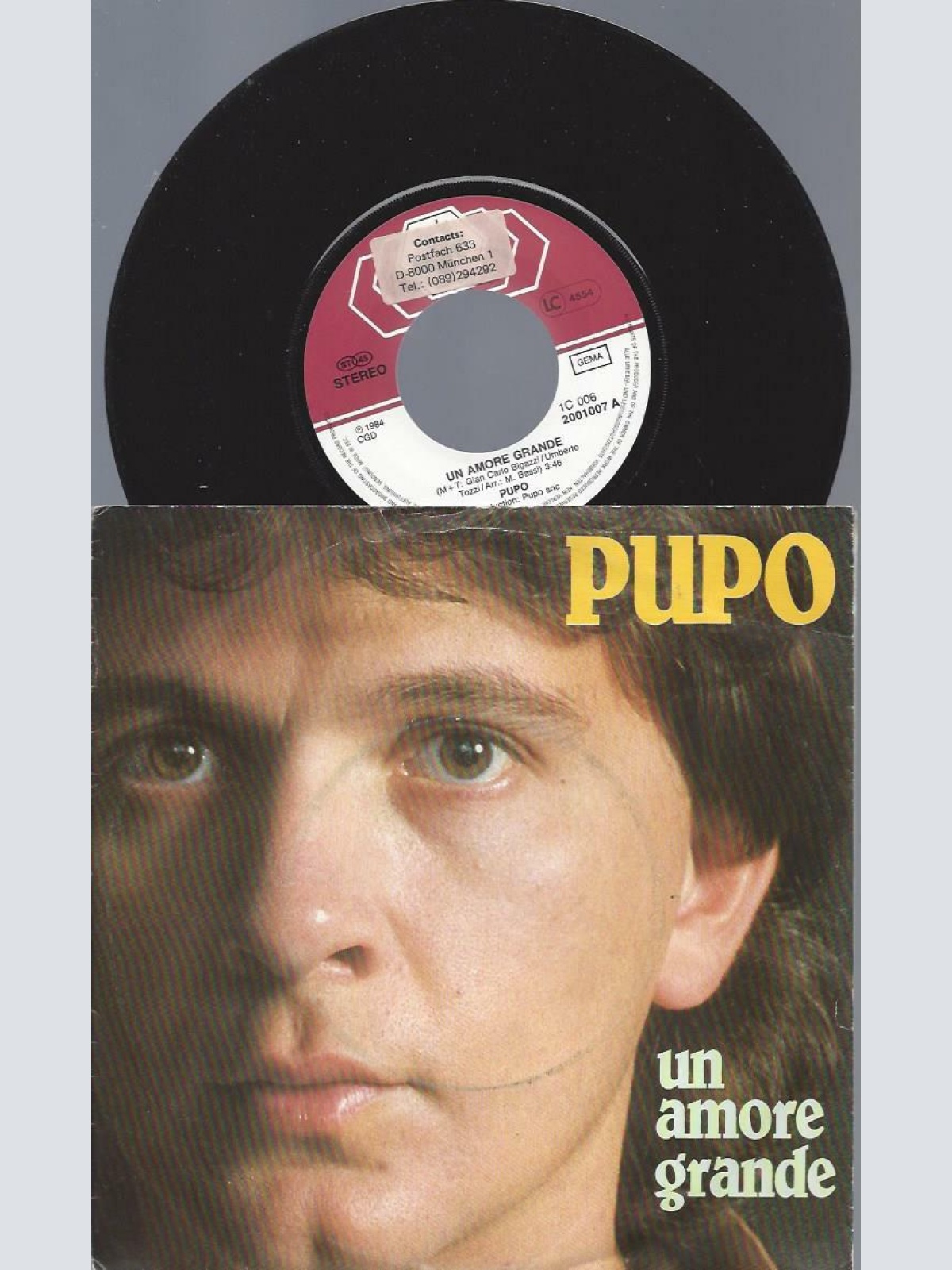 7"     Pupo – Un Amore Grande
