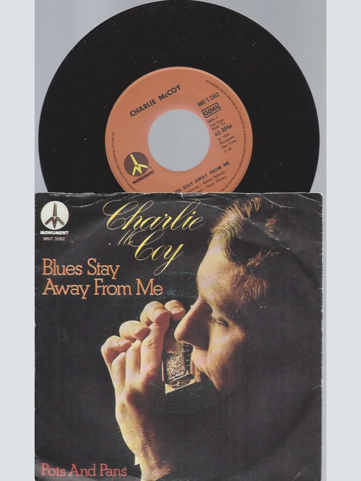 7"      Charlie McCoy  Blues Stay Away From Me
