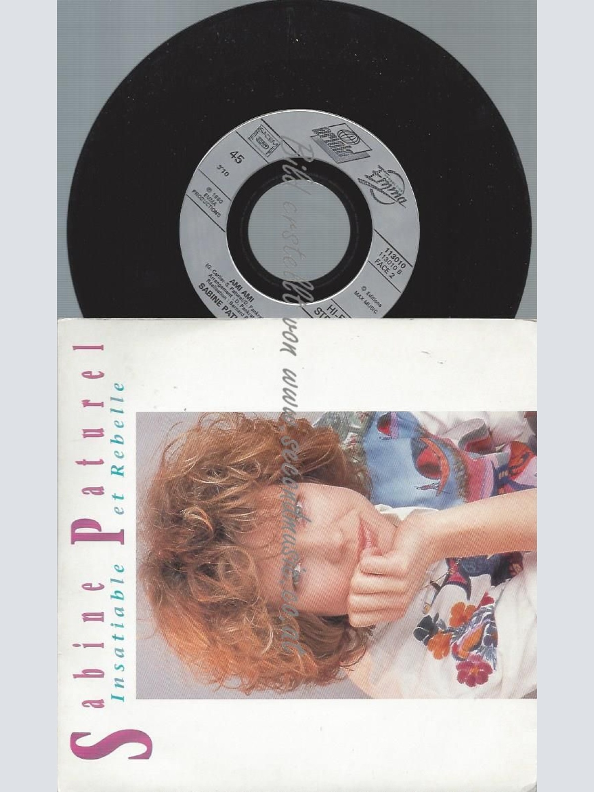 7"  Sabine Paturel  Insatiable Et Rebelle