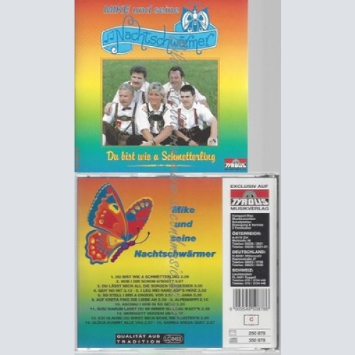 CD--MIKE UND SEINE NACHTSCHWÄRMER--DU BIST WIE A SCHMETTERLING