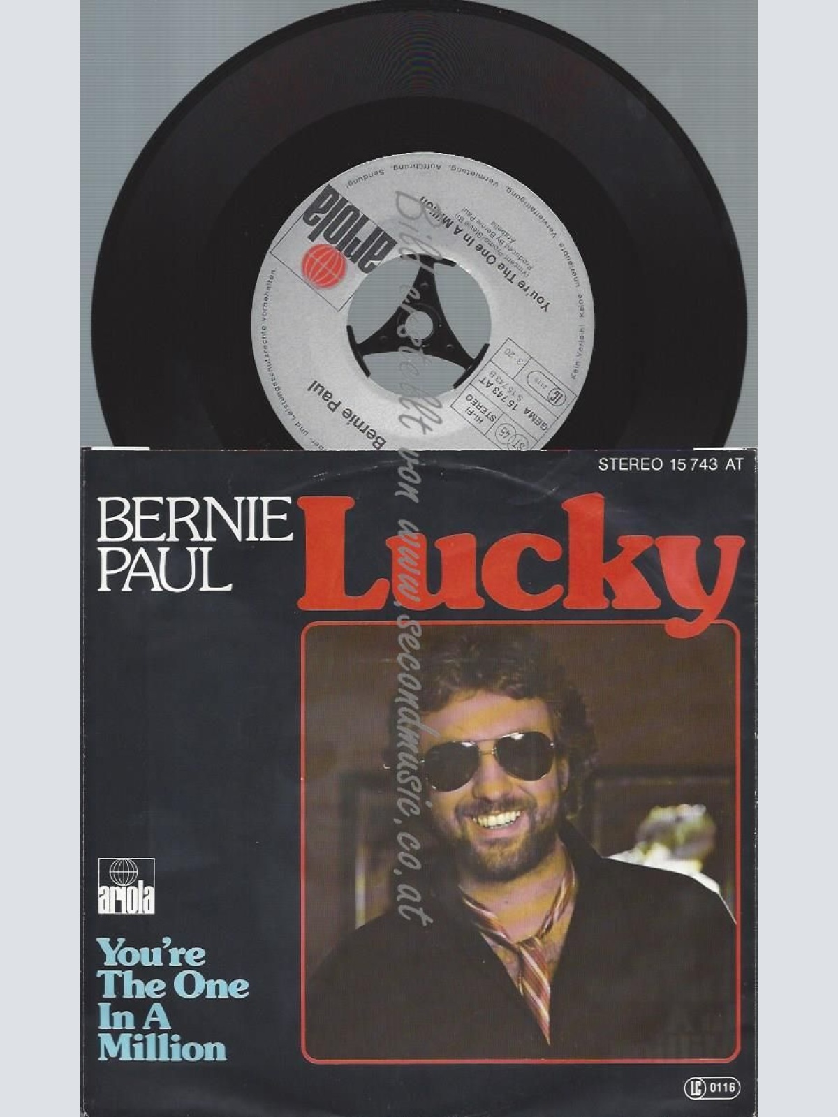 7"  Bernie Paul – LUCKY