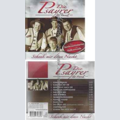 CD--Franzl & Die Psayrer | --Schenk Mir Diese Nacht