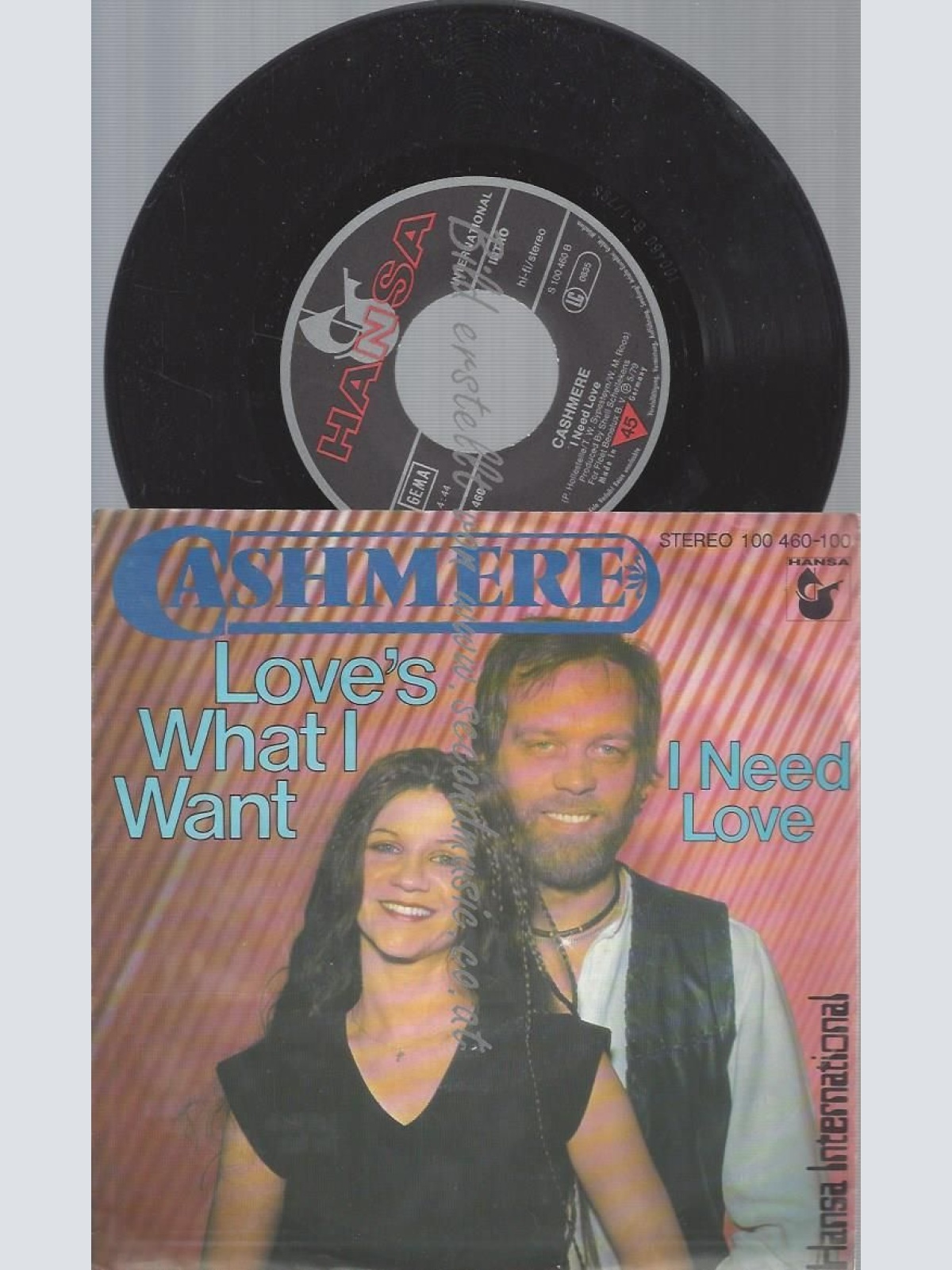 7"  Cashmere – Love's What I Want