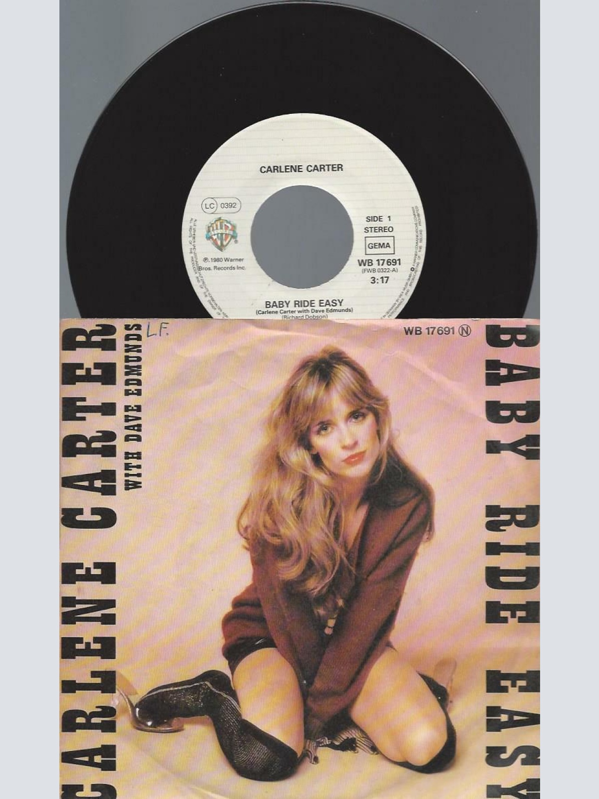 7"   Carlene Carter with Dave Edmunds – Baby Ride Easy