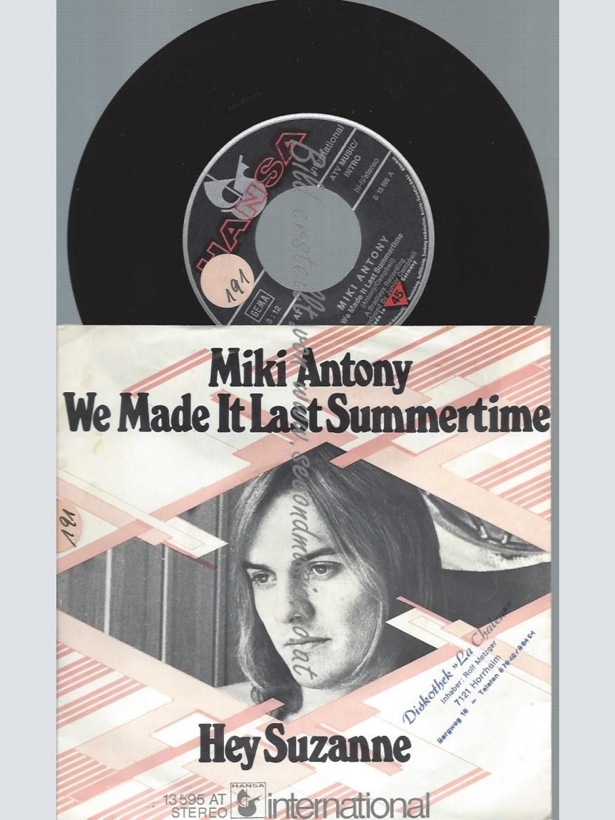 7"  Miki Antony – We Made It Last Summertime  //VG-
