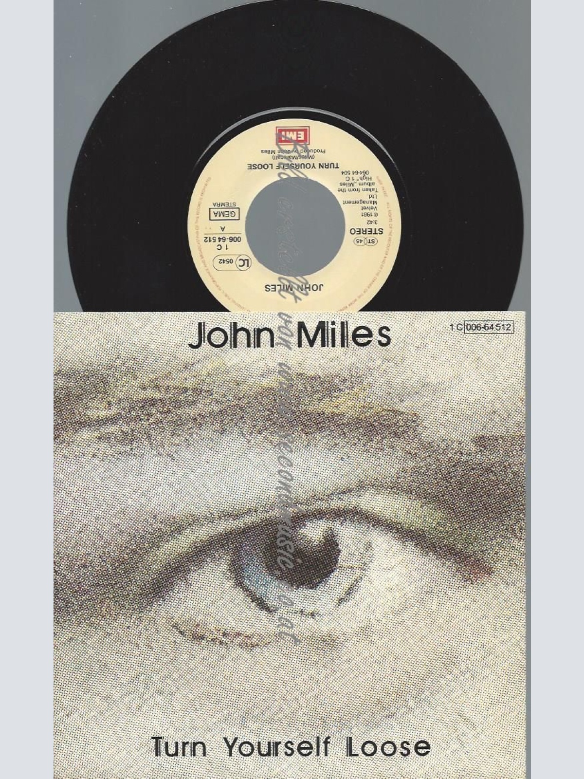 7"  John Miles  Turn Yourself Loose