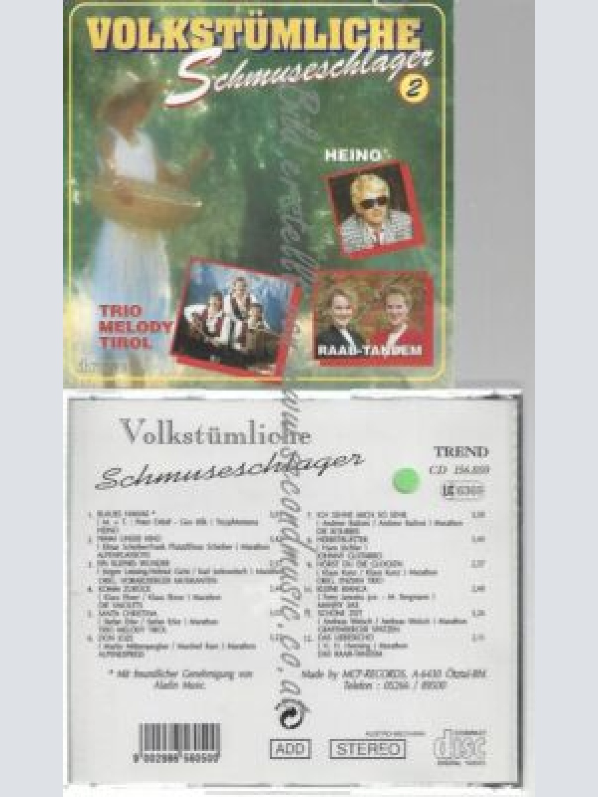 CD--VERSCHIEDENE--VOLKSTÜMLICHE SCHMUSESCHLAGER