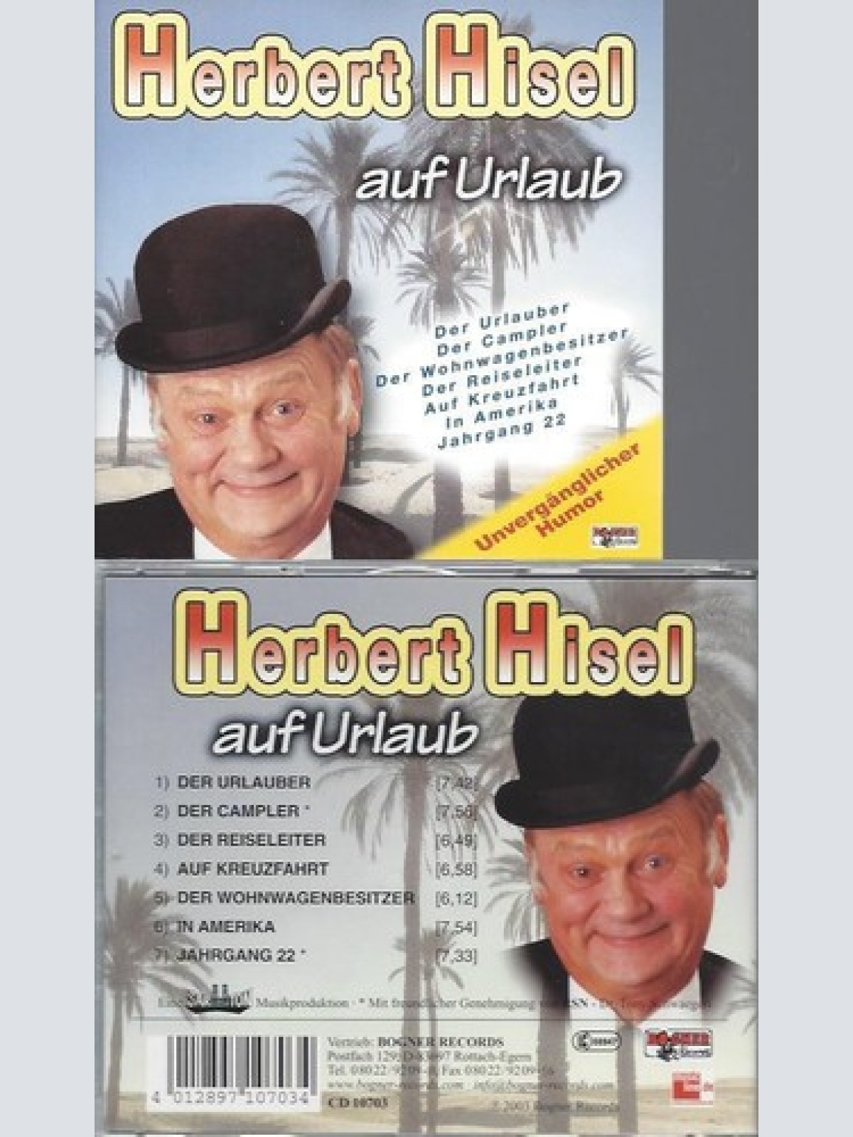 CD   Auf Urlaub  --Herbert Hisel