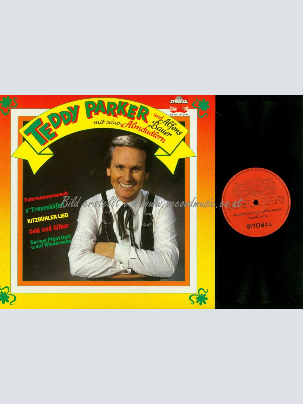 LP-- Teddy Parker Und Alfons Bauer Mit Seinen Almdudlern /NM