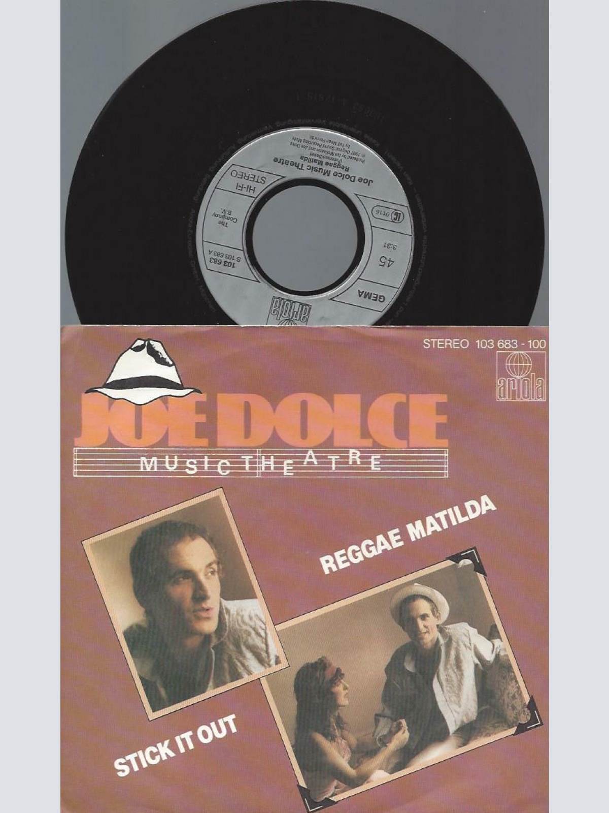 7"    Joe Dolce Music Theatre  Reggae Matilda
