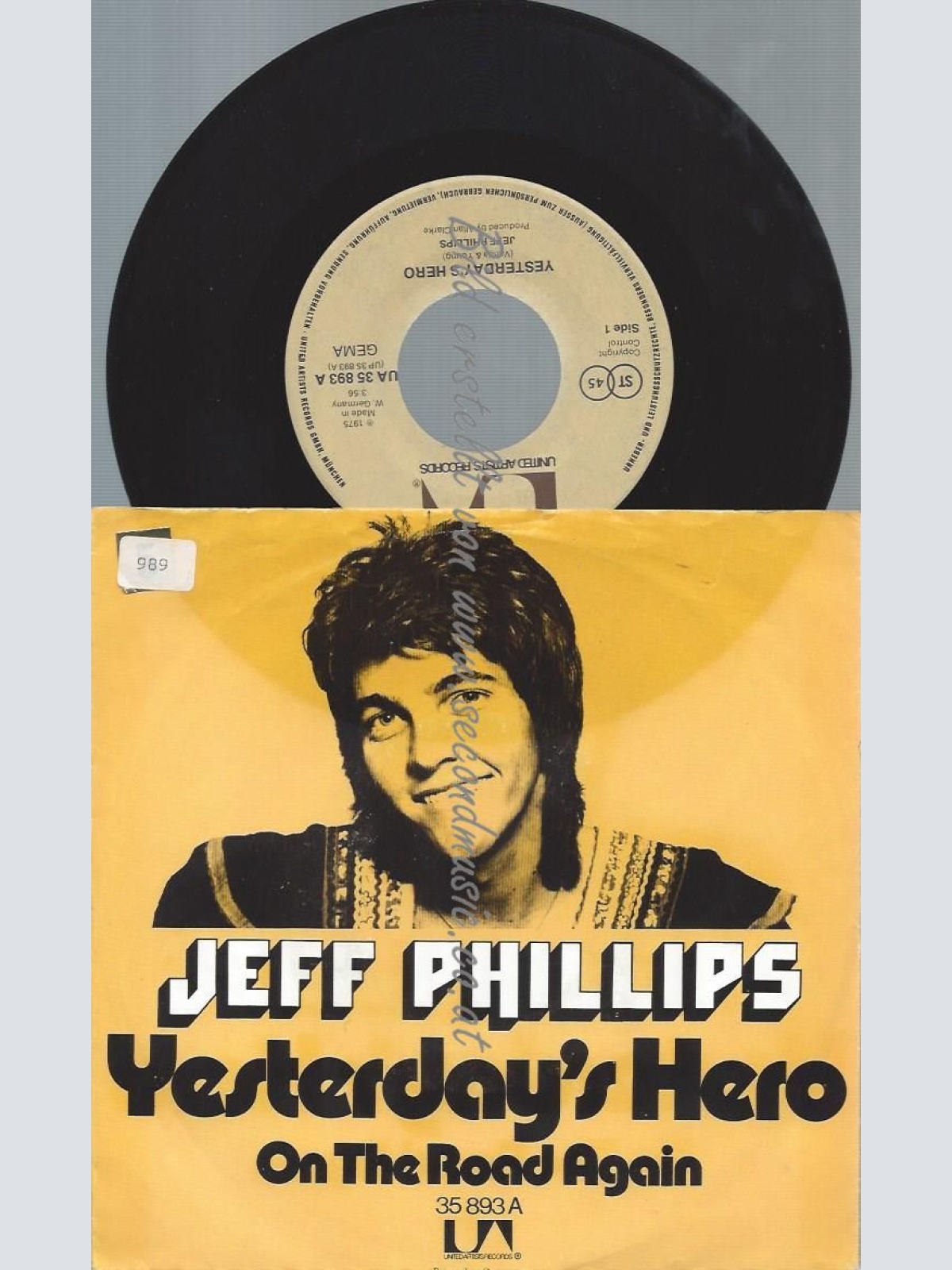7" Jeff Phillips  Yesterday's Hero