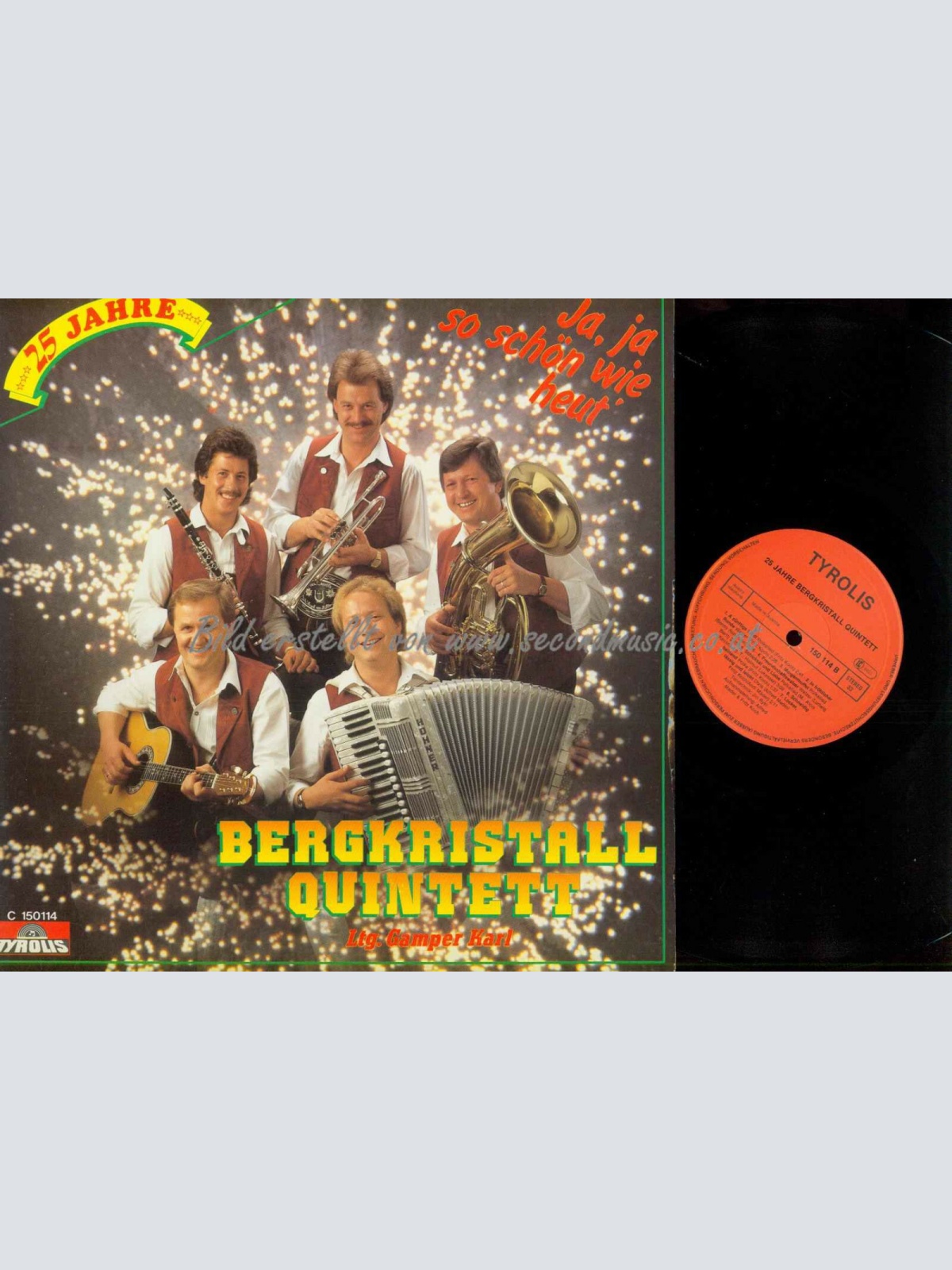 LP-- Bergkristall Quintett – Ja, Ja So Schön Wie Heut'  /NM
