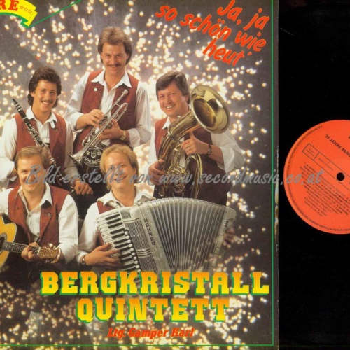 LP-- Bergkristall Quintett – Ja, Ja So Schön Wie Heut'  /NM