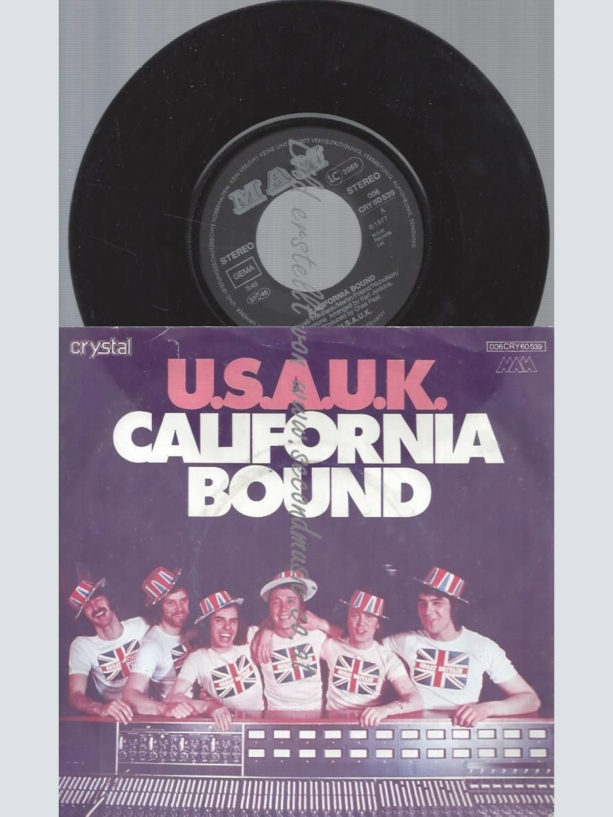 7"  U.S.A.U.K.  California Bound