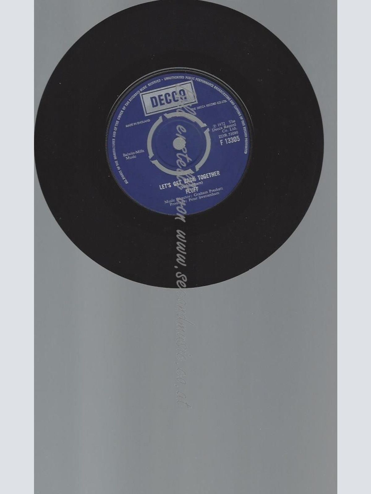 7"  Fluff    Let's Get Back Together