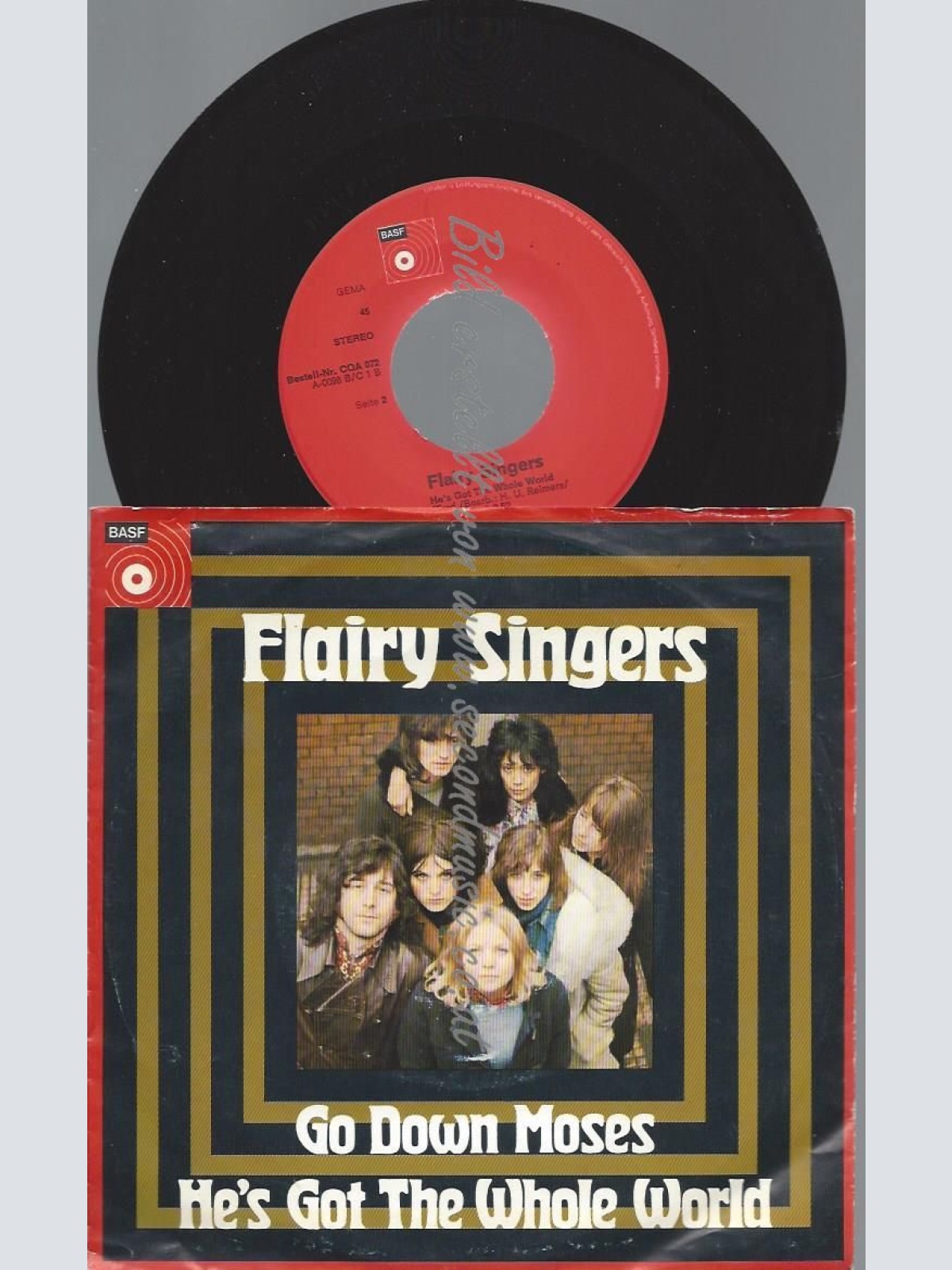 7"   Flairy Singers  Go Down Moses