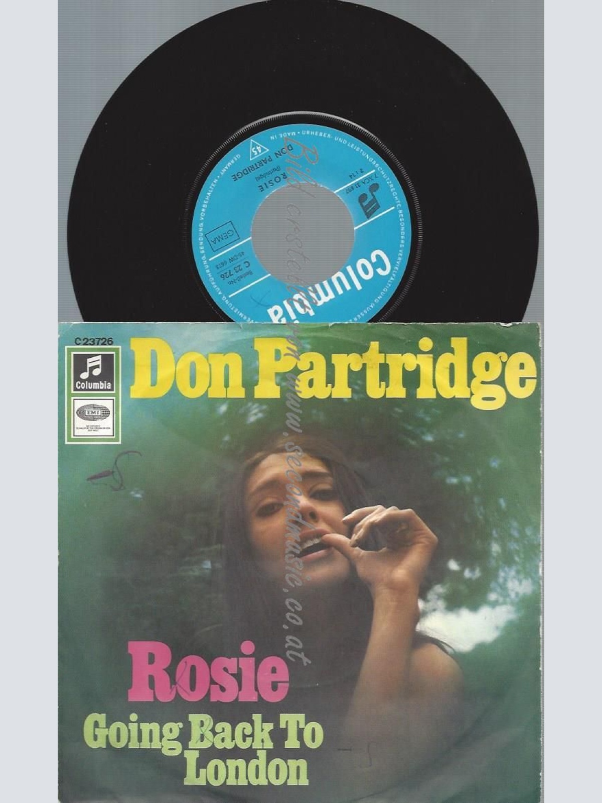 7"  Don Partridge – Rosie