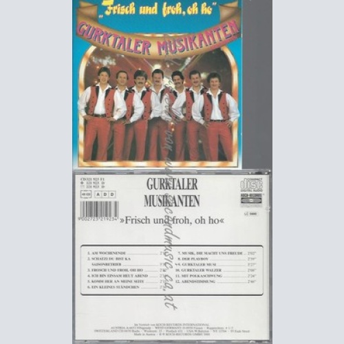 CD--GURKTALER MUSIKANTEN --FRISCH UND FROH OH HO